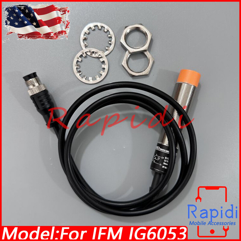New in Box For IFM IG6053 Inductive Proximity Switch Sensor 10-36VDC 250mA 12mm