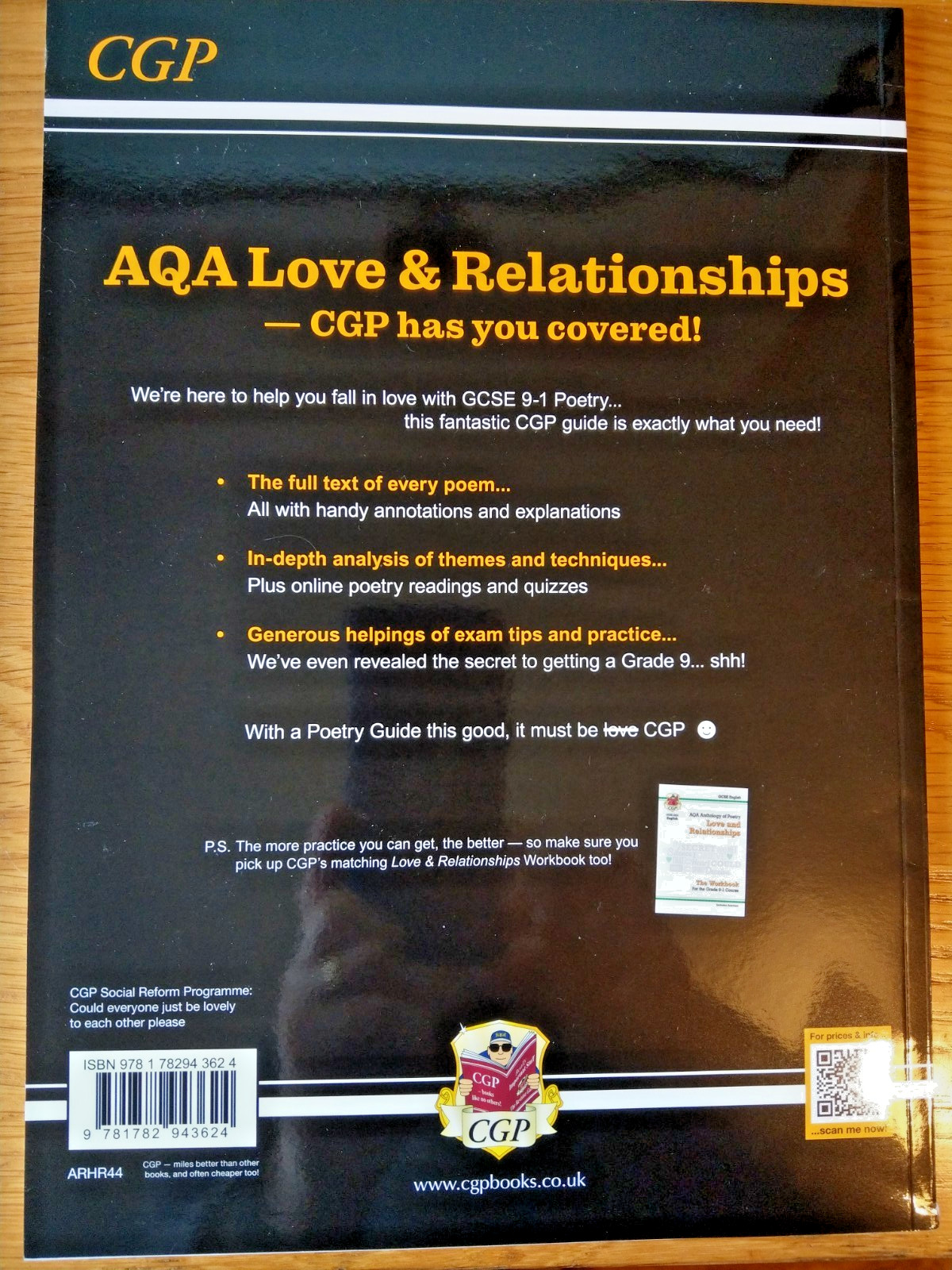 CGP New GCSE English Literature AQA Poetry Guide: Love & Relationships