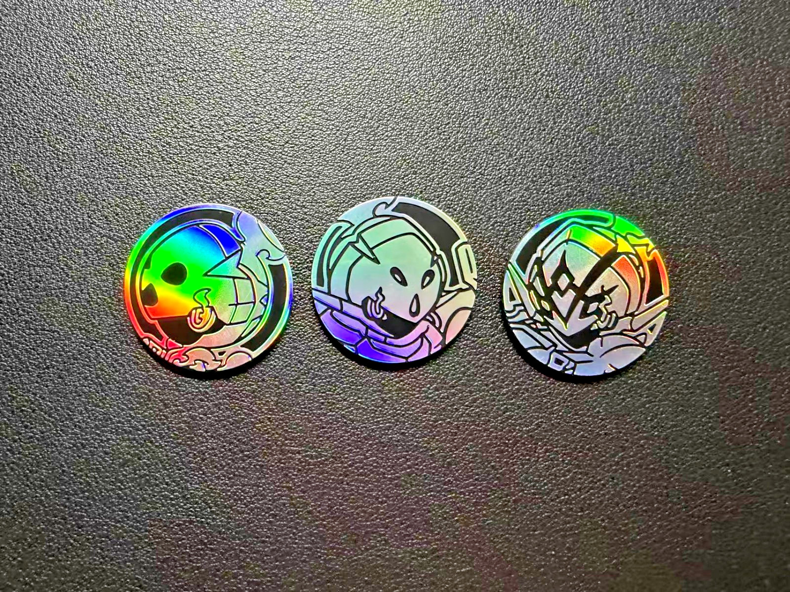 Pokemon TCG Charcadet&Ceruledge&Armarouge Rainbow plastic medal Chinese