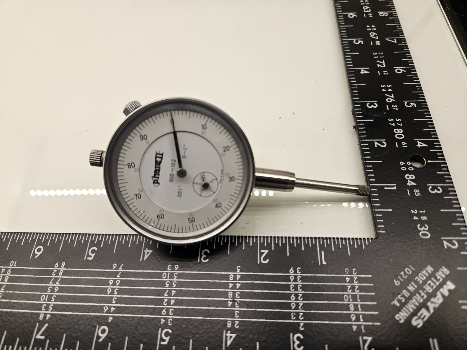Phase II 2 Dial Indicator Gage 900-102 and indicator holder