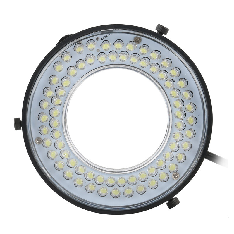 Adjustable USB 72 LED Ring Light Microscope Lamp Dia. 61mm for C mount Zoom Lens