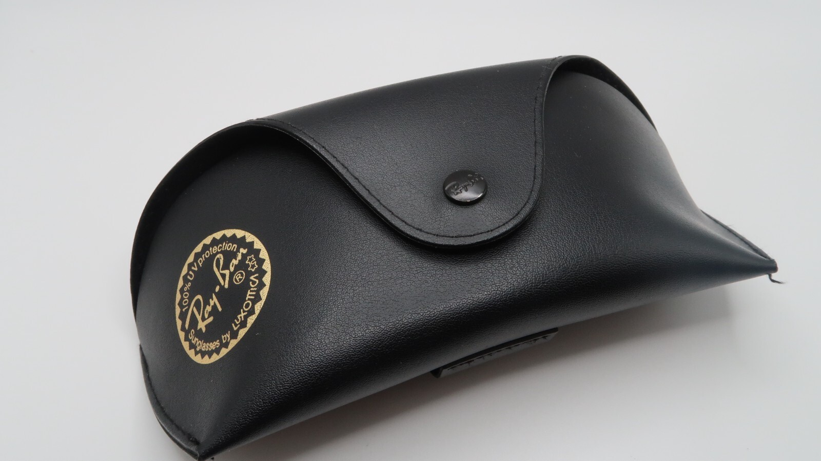Genuine Ray-Ban Luxotica Aviator Sunglasses Case Black Smooth