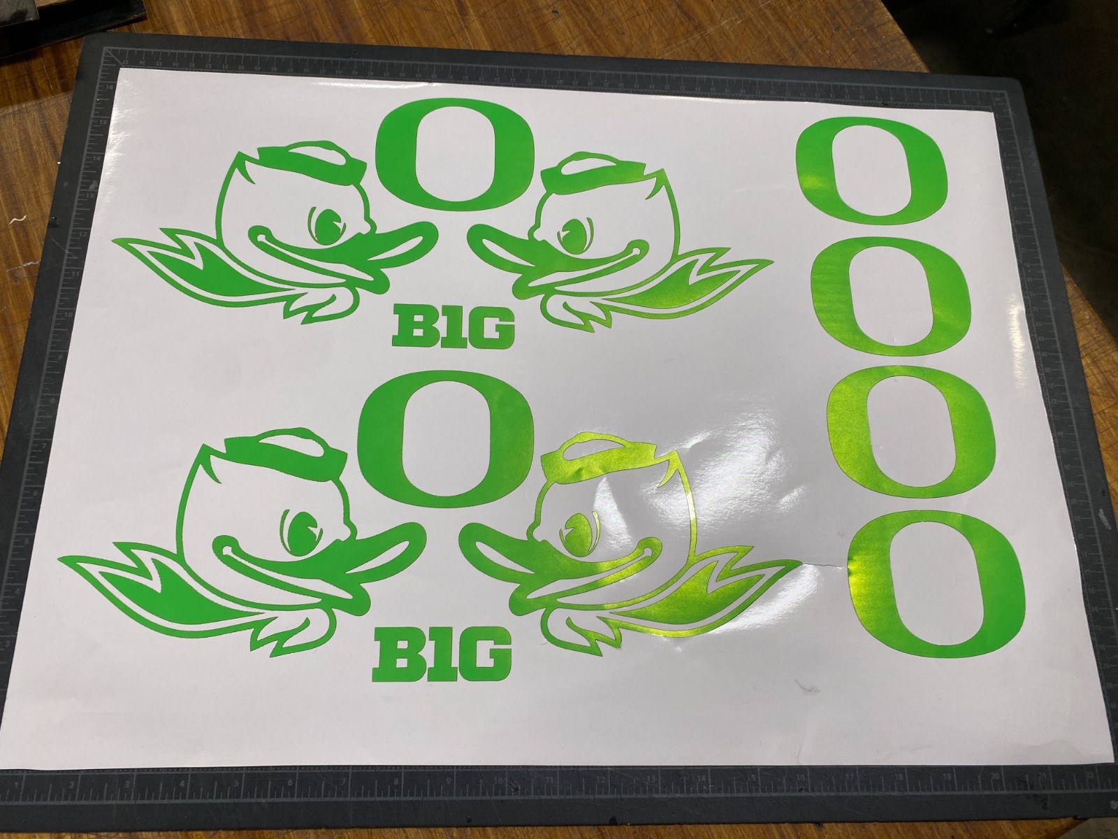 Ducks Helmet Decals Full Size 3 Sets Color Changing Decals