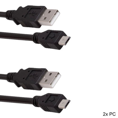 [2 PACK] 6FT Micro USB Charging Cable for PS4 Playstation 4 DualShock Controller