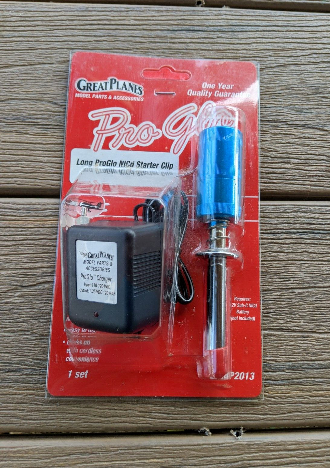 Great Planes Long ProGlo NiCd Starter Clip Pro Glo GPMP2013 NOS