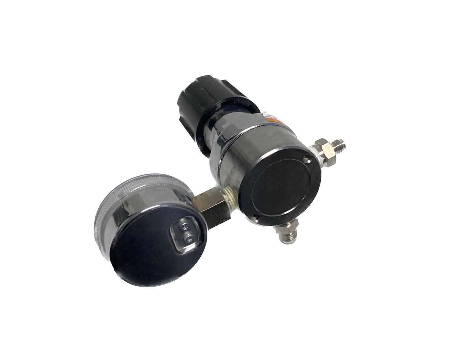 USED Restek 0-100 PSIG Chrome-Plated Brass Ultra-High Purity Gas Regulator 22452