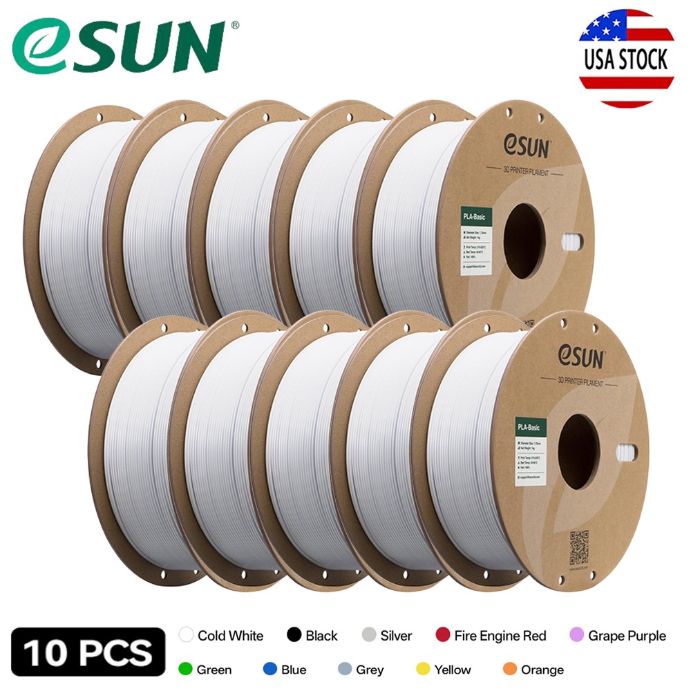 10KG eSUN PLA-Basic 3D Printer FIlament High Speed 1.75mm Bundle for 3D Printers