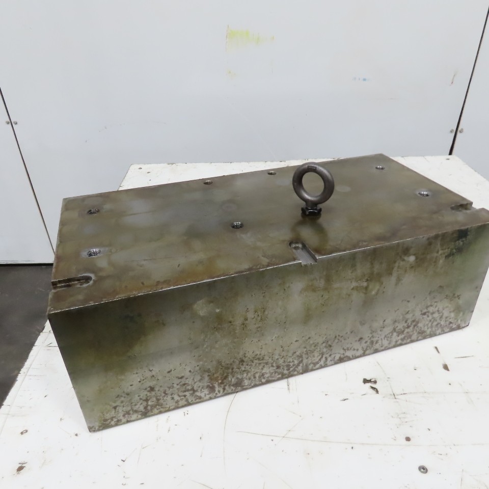 12" x 24" x 8" Solid Steel Machined Riser Machinist Block Set Up Jig Fixture