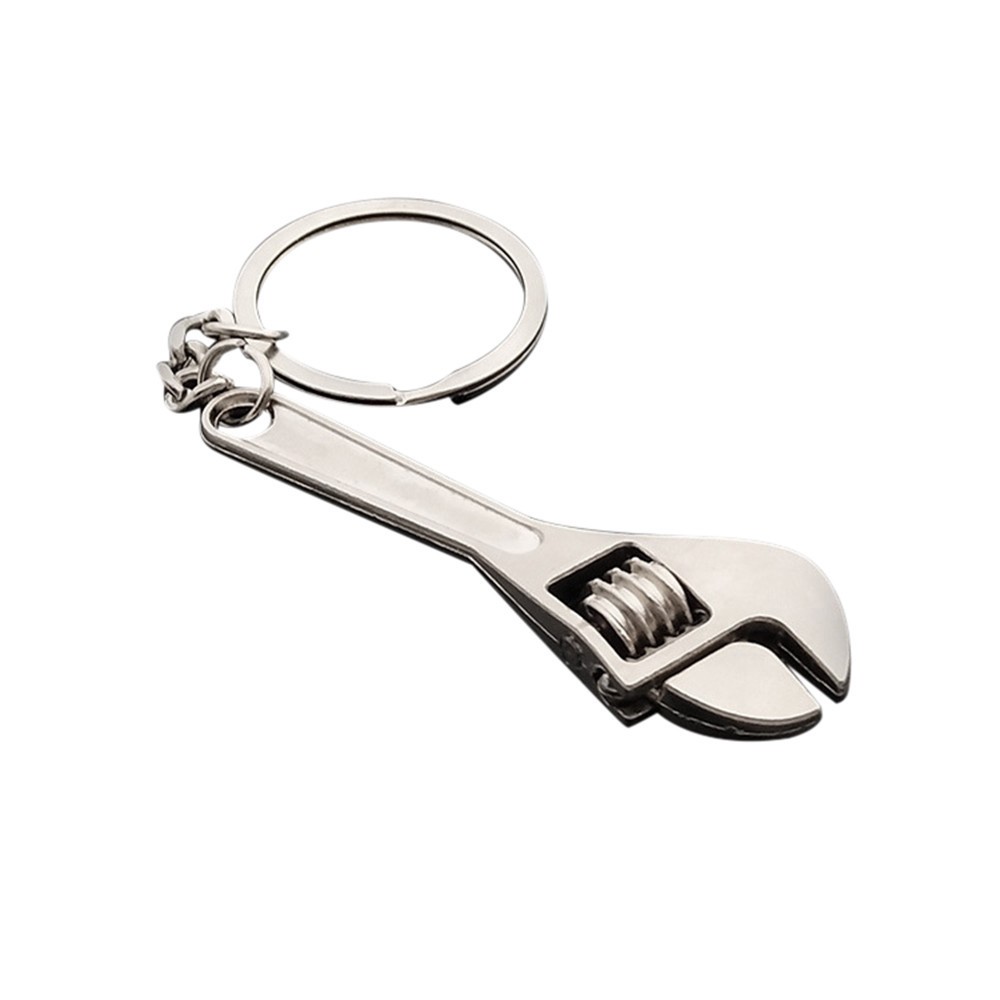 New Metal Adjustable Creative Tool Wrench Spanner Key Chain Ring Keyring Gift