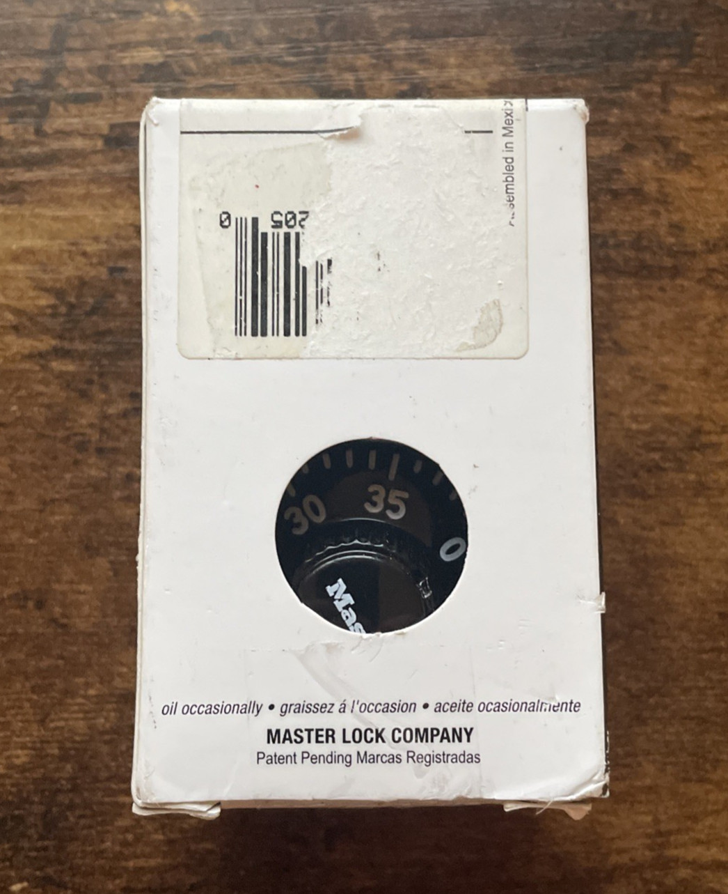 Master Lock No. 1525 3-digit combination padlock with dial school locker NO KEY