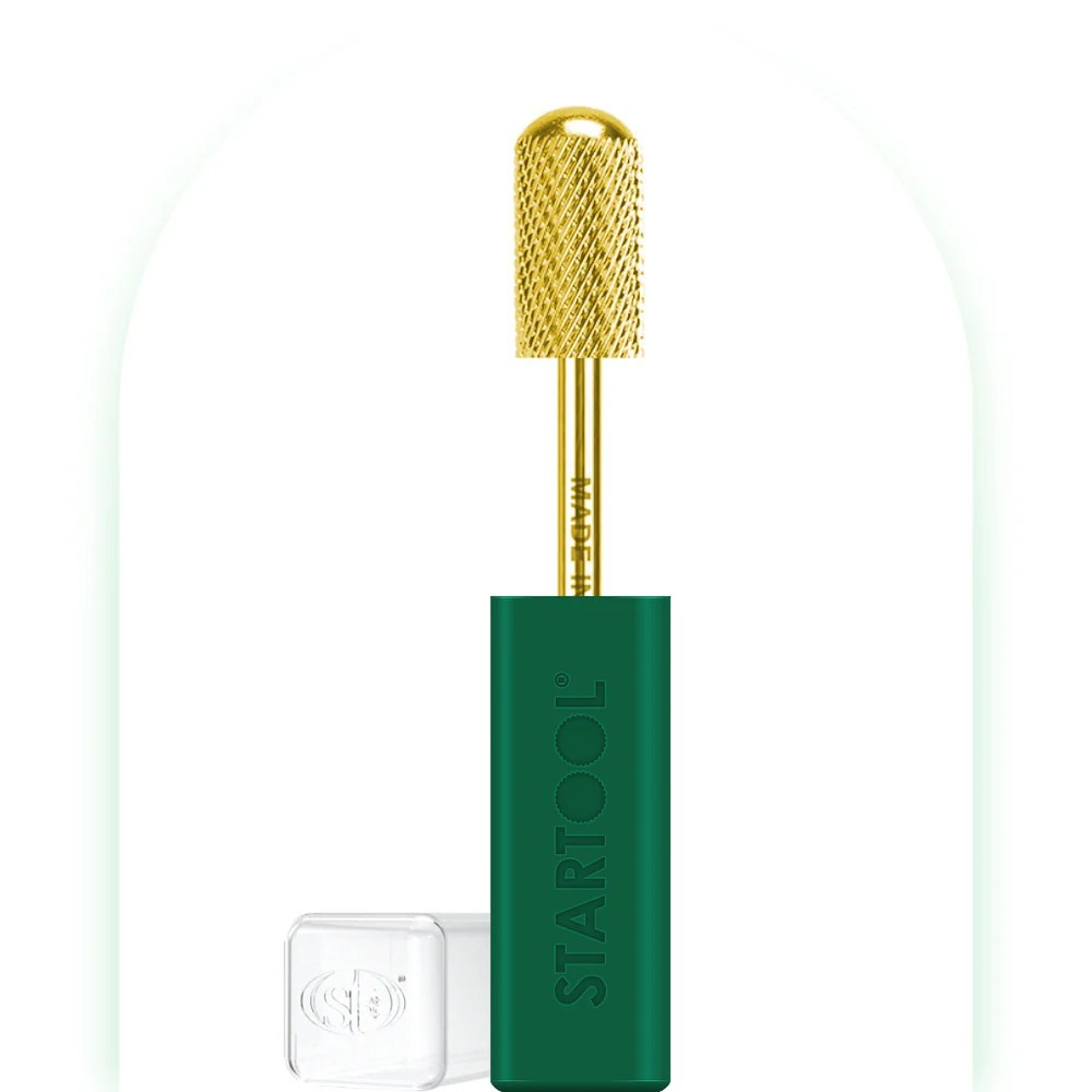 StarTool Nail Drill Bit - Round Top Small Barrel - X Coarse - Gold
