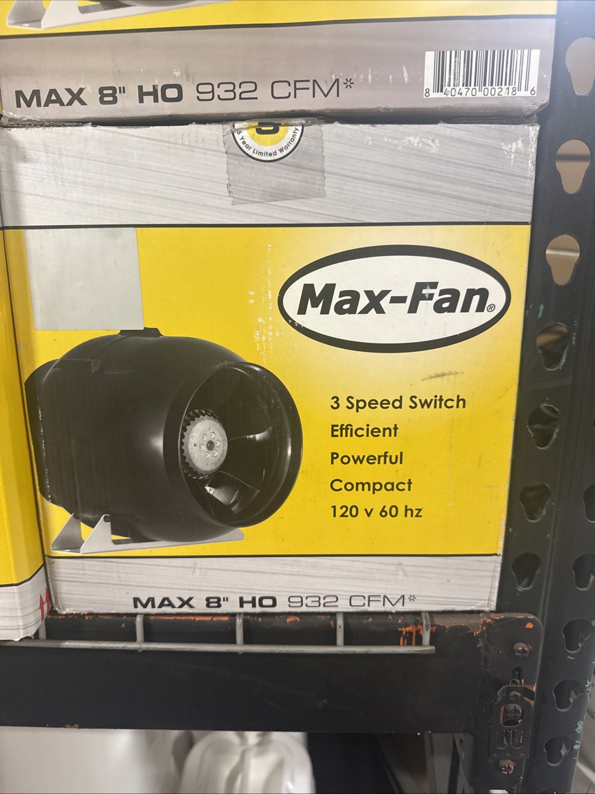 Can Fan MAX FAN PRO 8" Inline Exhaust Mixed Flowed Fan blower (863 CFM)