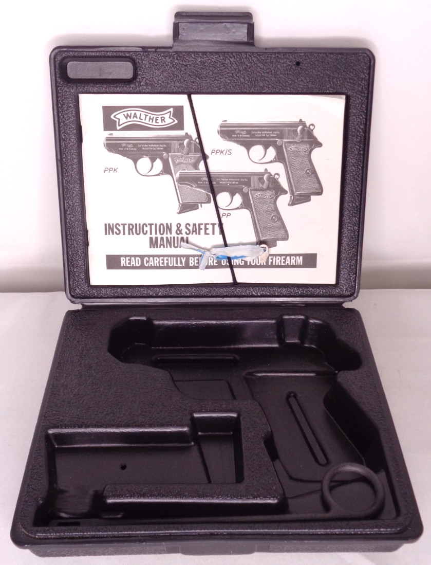 Walther PP, PPK, PPK/S Hard Shell Case and Instruction & Safety Manual Vintage