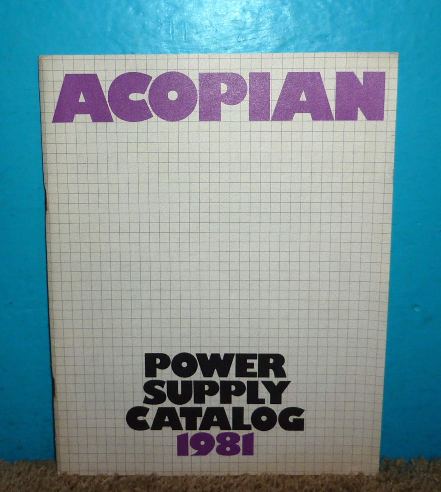 Acopian Power Supply Catalog 1981 OEM Good Condition