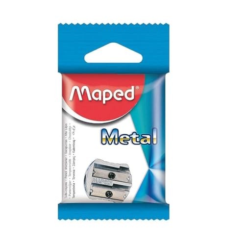 - Classic 2-Hole Metal Pencil Sharpener - Precision & Durability - Efficient
