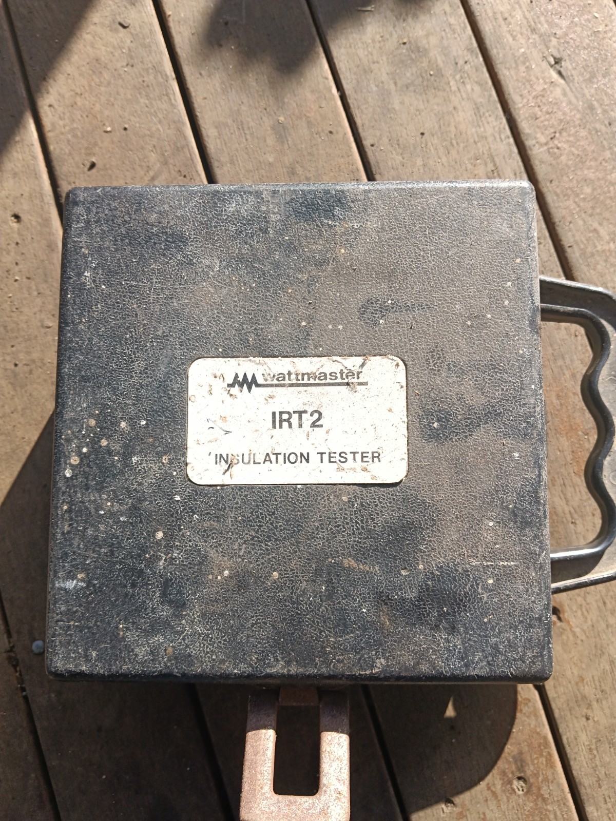 Vintage Wattmaster IRT2 Insulation Tester Megger Meter Case - Untested As Is