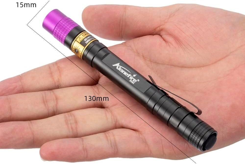 365Nm Shortwave Uv Light for Minerals Rock Hunting Black Light Strong Blacklight