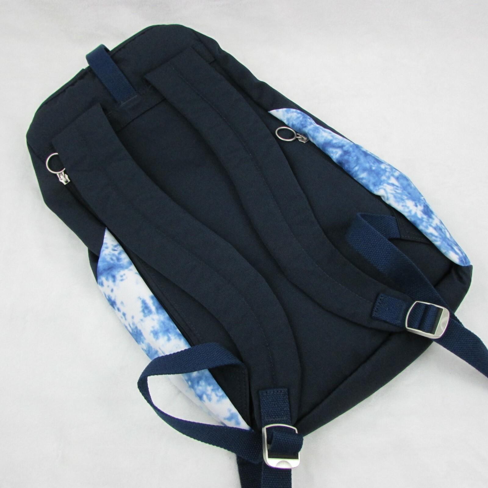 Doughnut Dark Blue Valletta Nautical Hiking Backpack Medium Size Bag Brown Strap