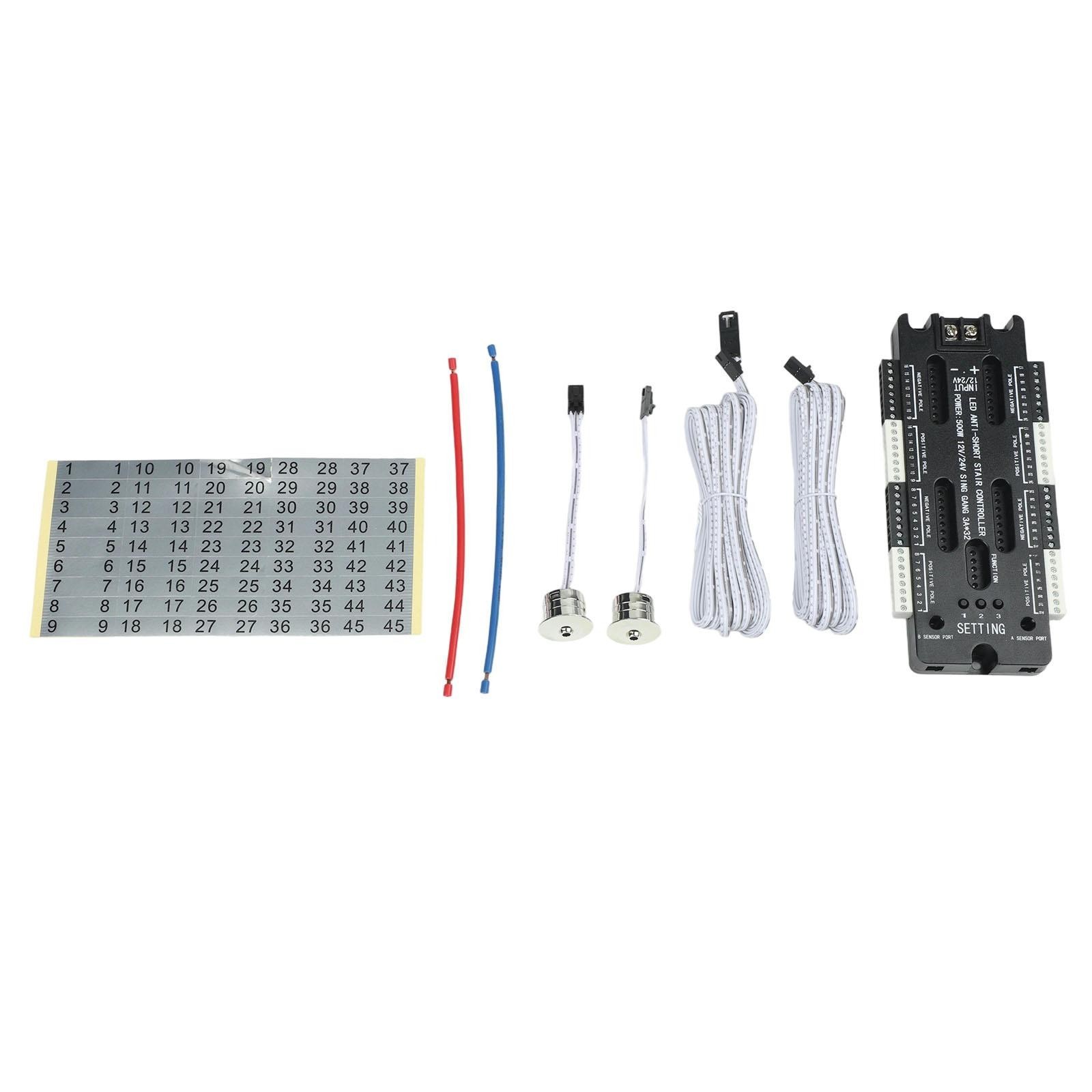 LED Stair Light Control Unit 32 Channels with Motion Sensor Functionality