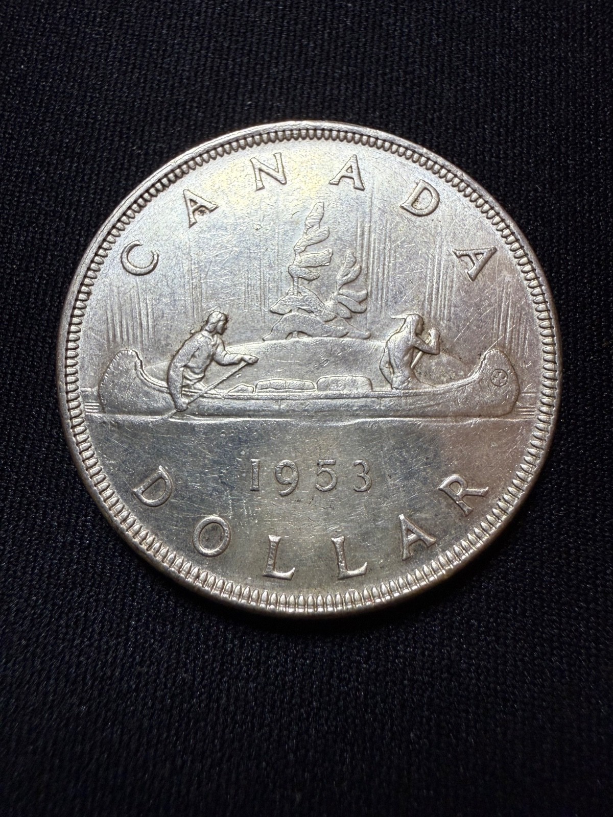 1953 Canada Silver Dollar Coin