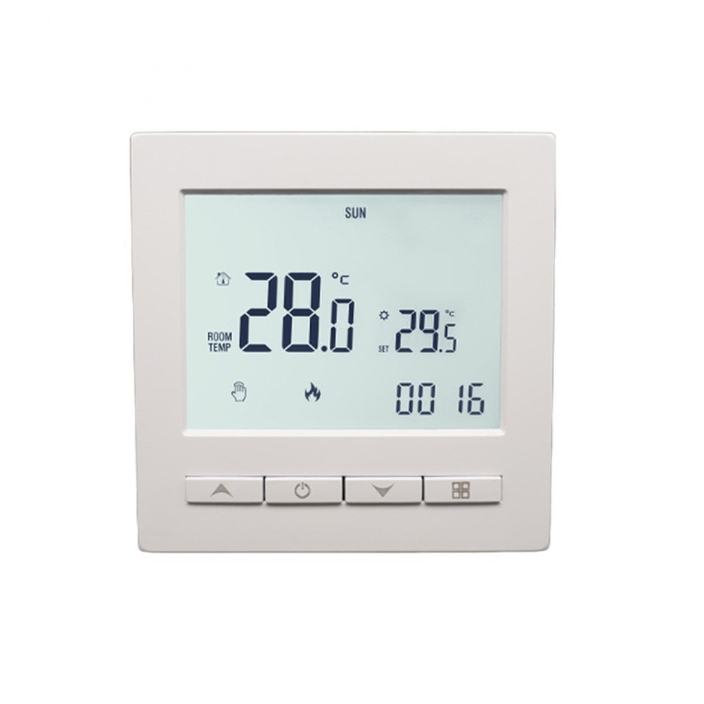 Smart Touch Screen Thermostat for Room and Floor Heating with Scheduling