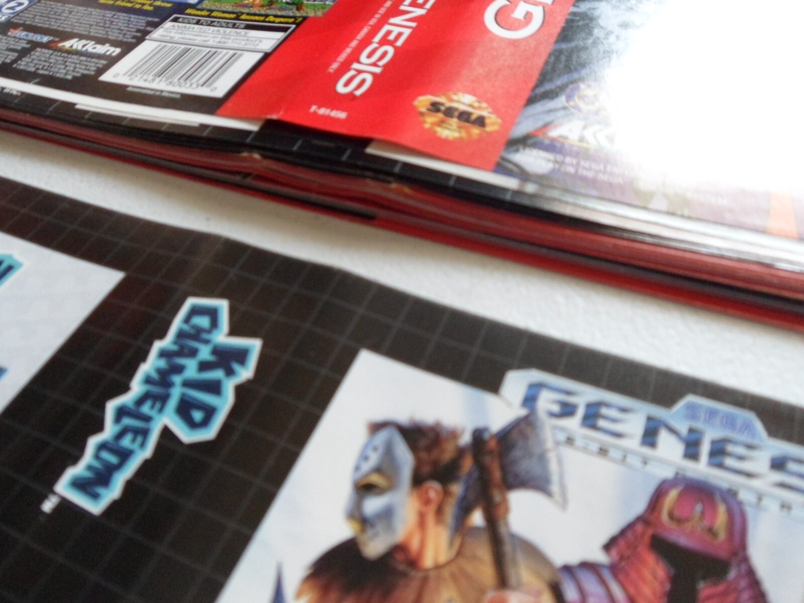Choose: Sega Genesis Original Artwork Insert Sleeves, Pick from List