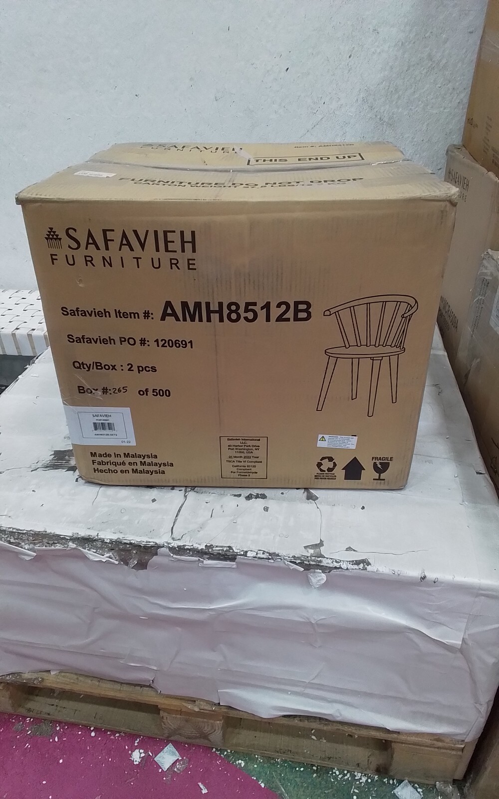 Safavieh BLANCHARD SIDE CHAIR, Reduced Price 2172741490 AMH8512B