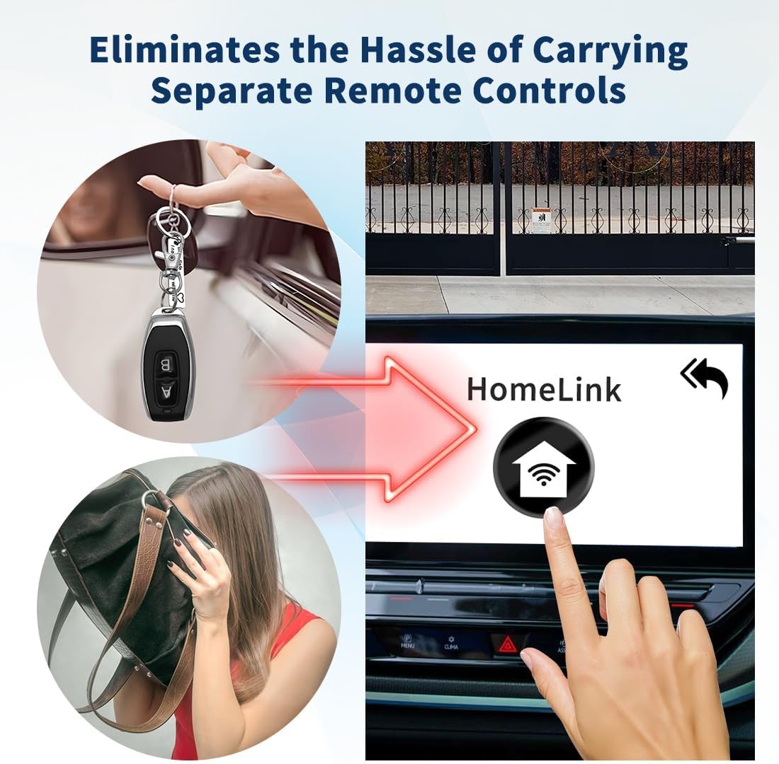 HomeLink Compatible Universal Receiver with Remote Control Transmitter for