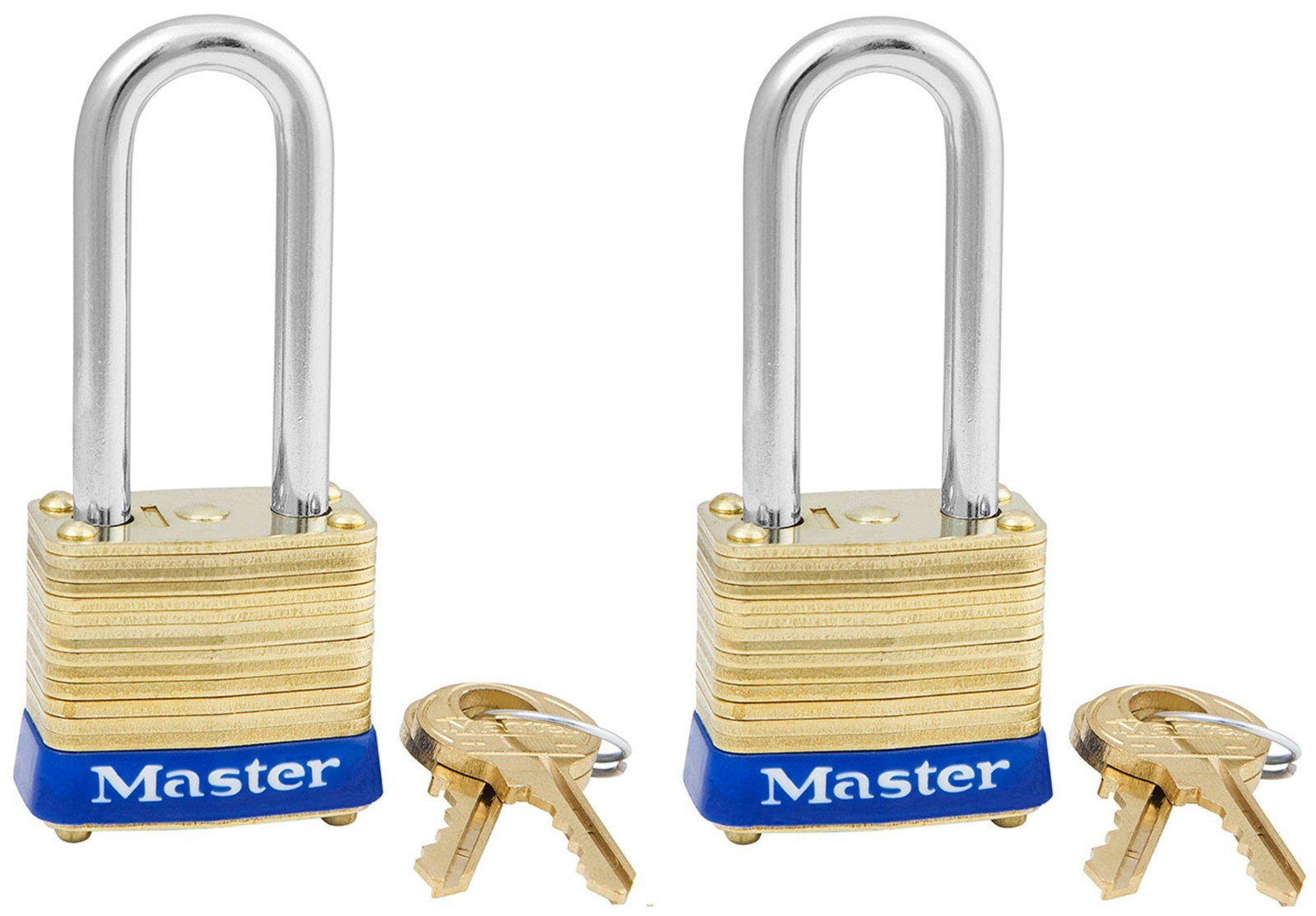 new Master Lock 8KALF P297 Brass Set of 2 Keyed Alike Small Discontinued
