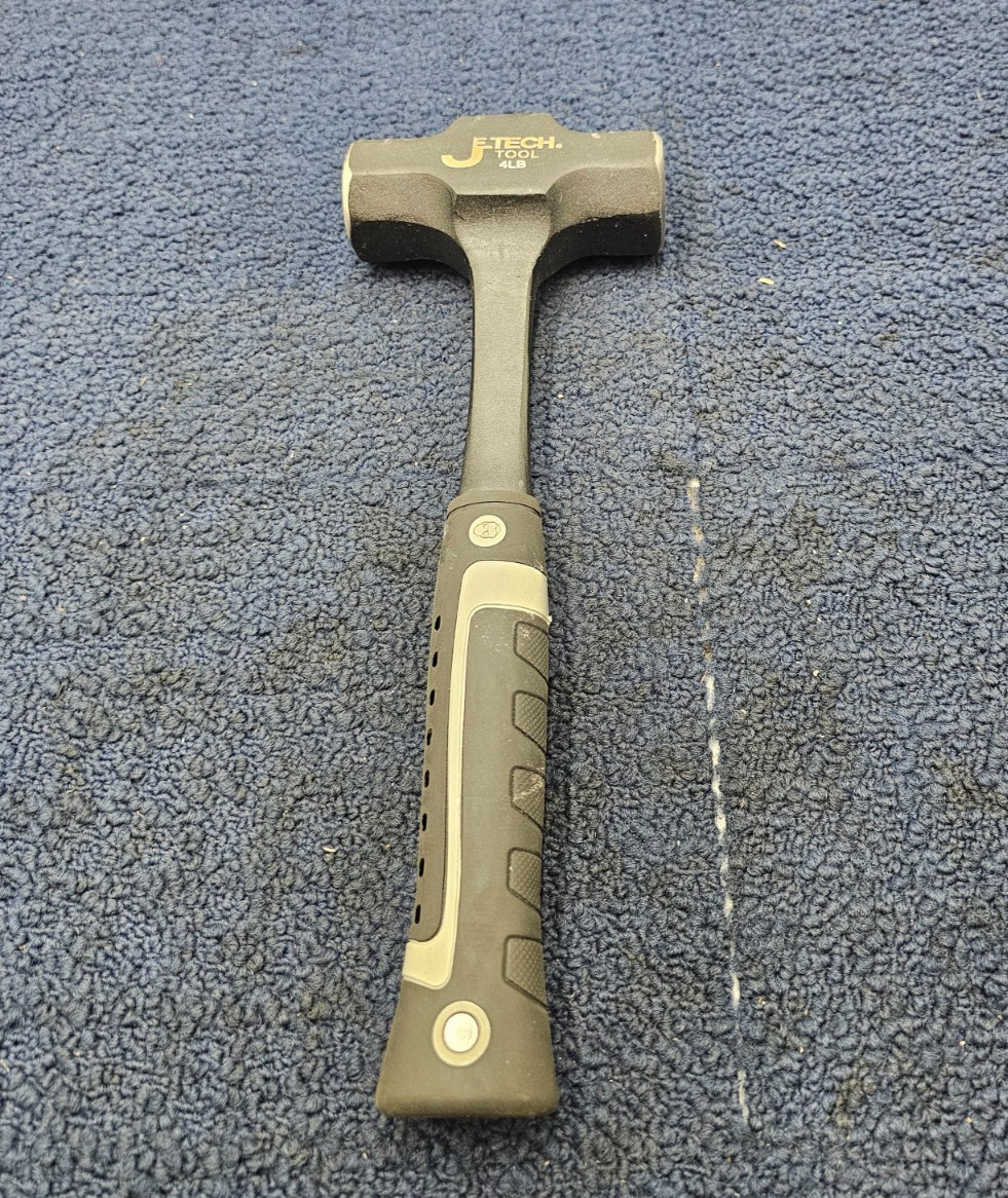 Jetech Tool 4lb Hammer Black/Gray Handle Unit Ergonomic Grip Heavy Duty