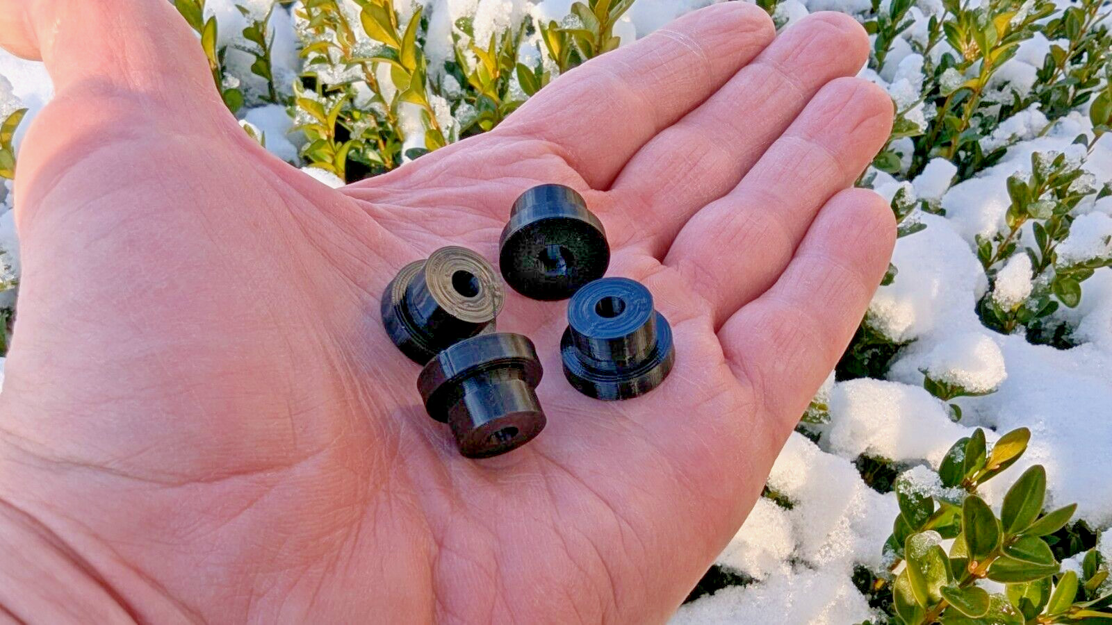 Underwood 3 Bank / Four Bank Portable Round Typewriter Feet (set of 4 feet)