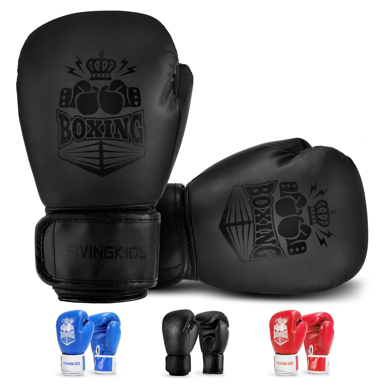 Kids Boxing Gloves for Boys and Girls,Youth Boxing Training Gloves for 3-15,K