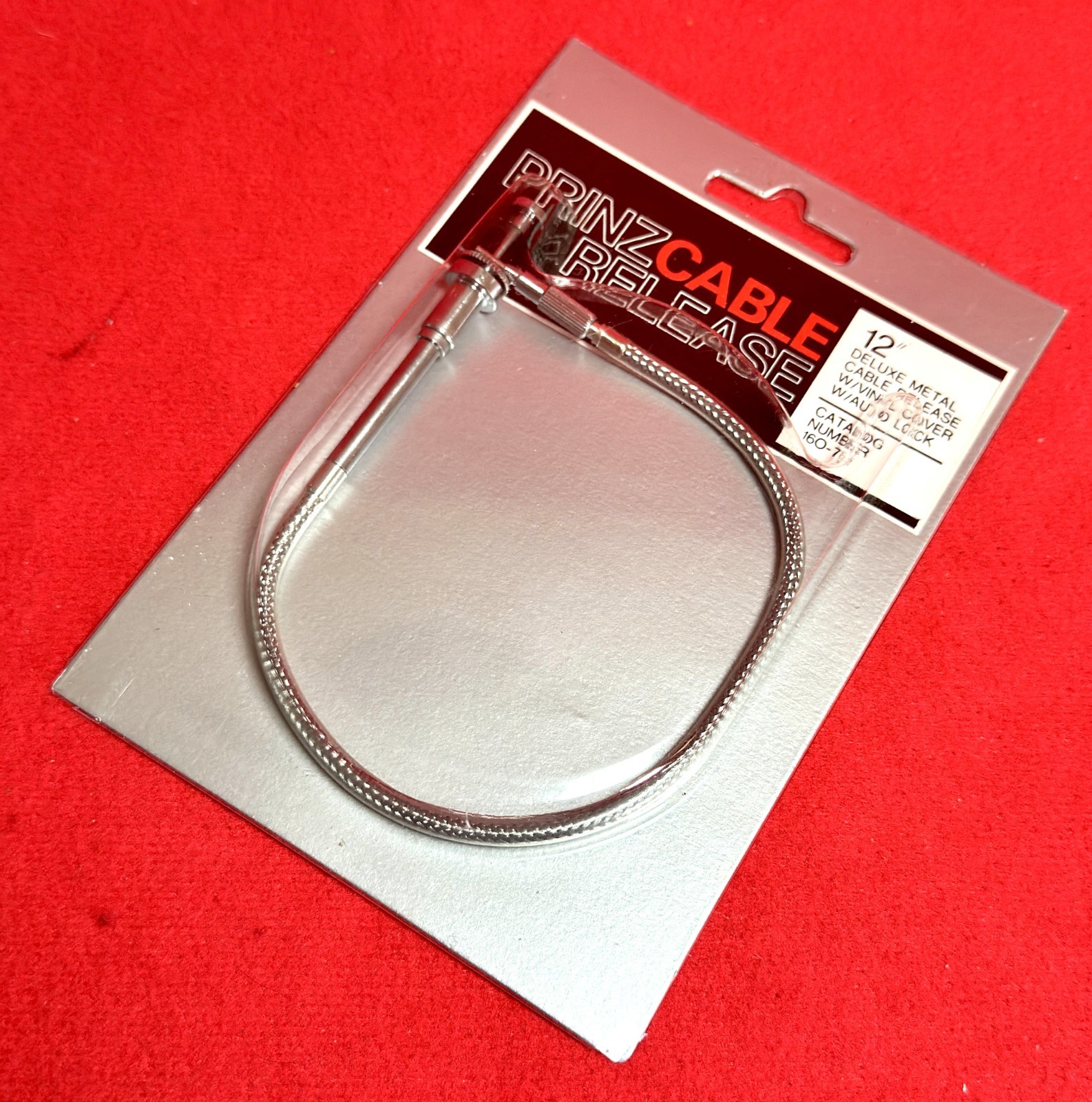 New! Vintage PRINZ 12" Metal Shutter Cable Release, Made in Japan!