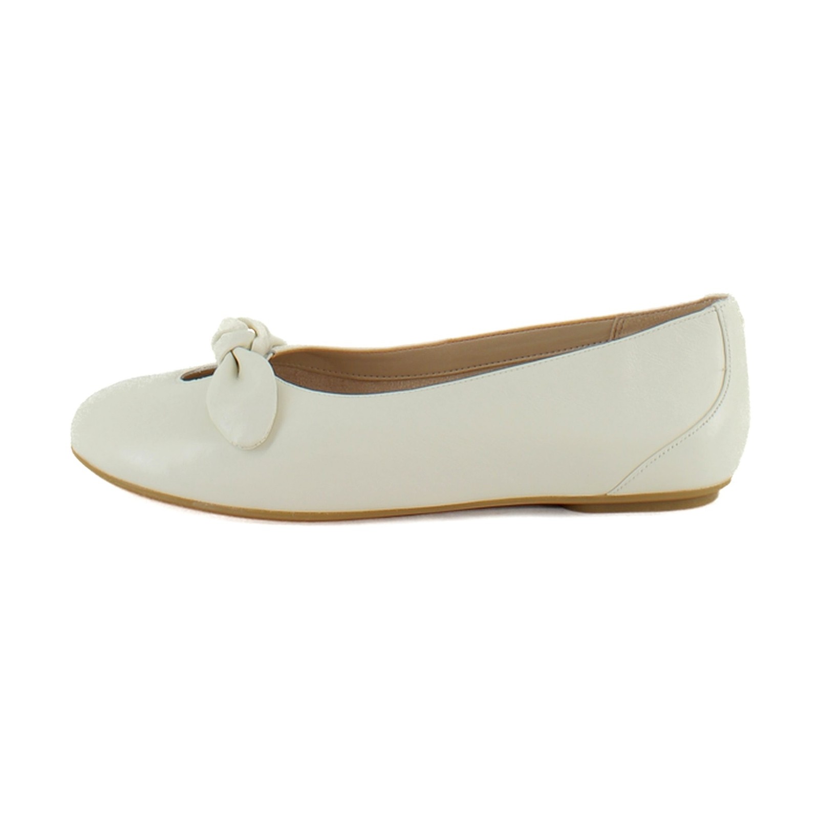 Vionic Tilly Womens Flats Ivory Leather
