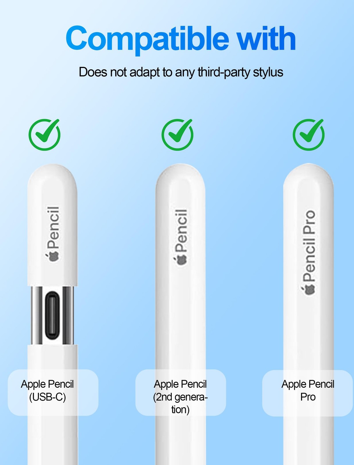 Replacement Tips for Apple Pencil Accessories - 8 Pack Mix Replacement Pencil...