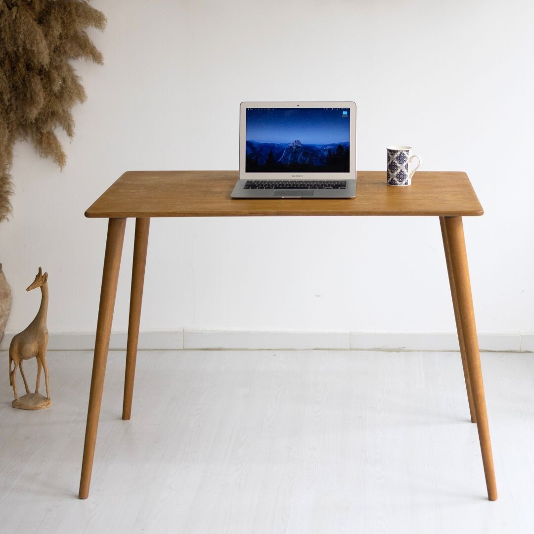 Mid-Century Modern Rectangular Computer Desk