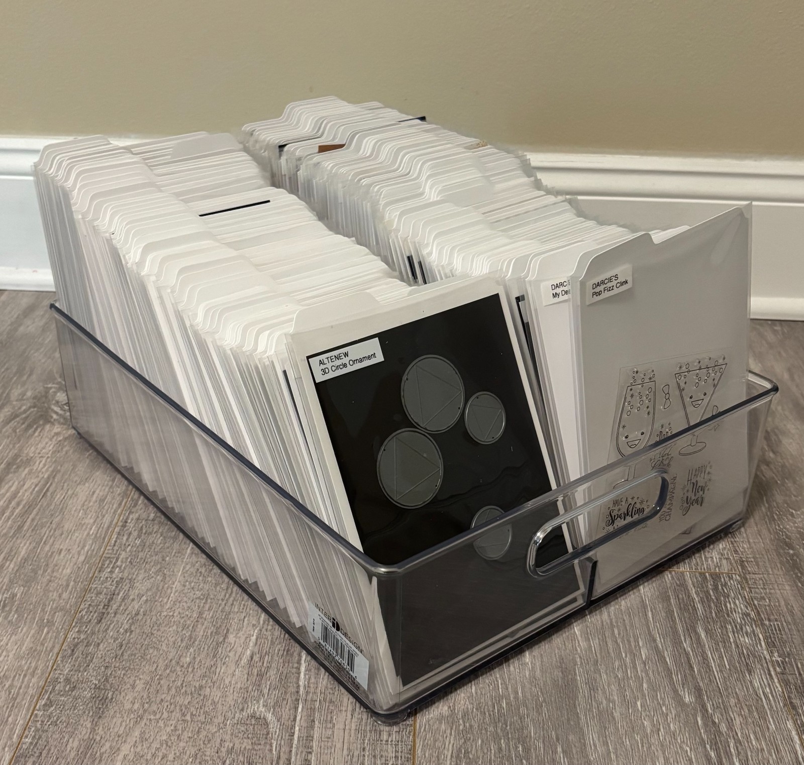 InterDesign Fridge Bins Deep Split Bin - Great for Stamp and Die Storage