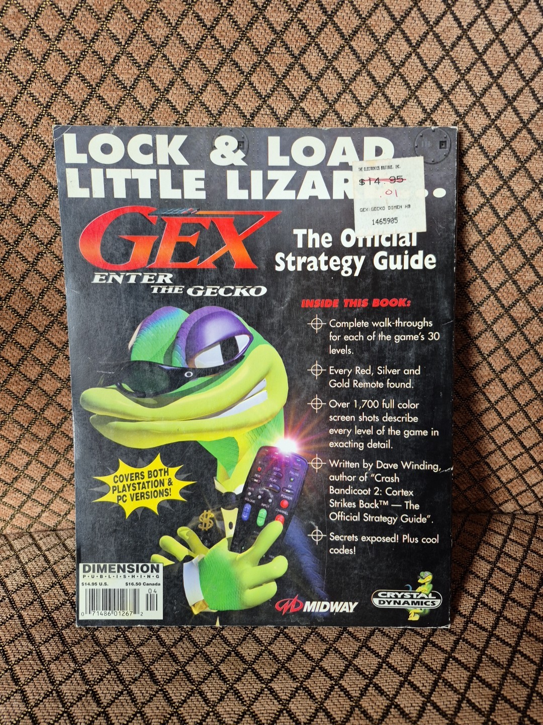 Gex Enter The Gecko Strategy Players Game Guide Book Crystal Dynamics