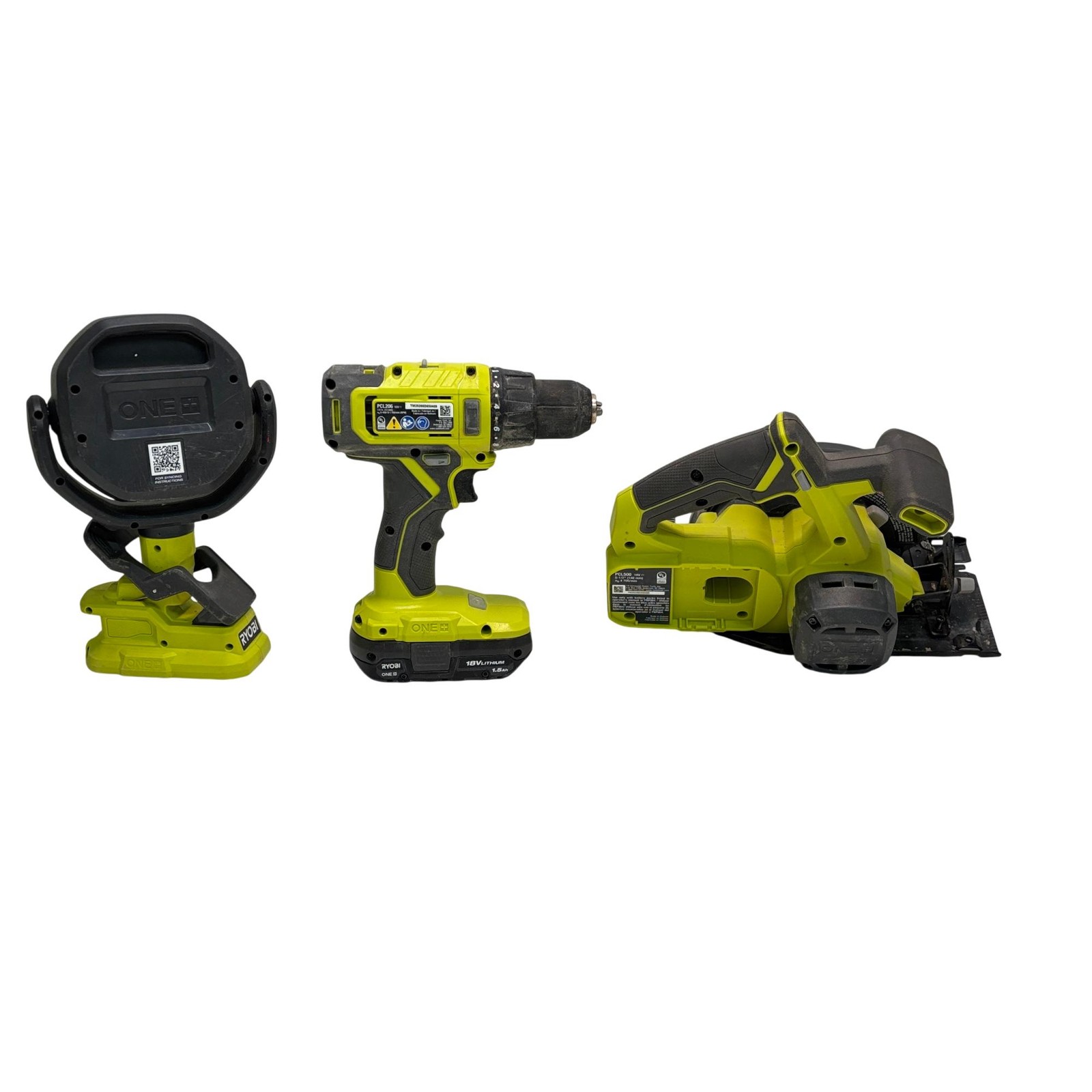 Ryobi ONE+ 18V Cordless Power Tool Combo Set PCL206