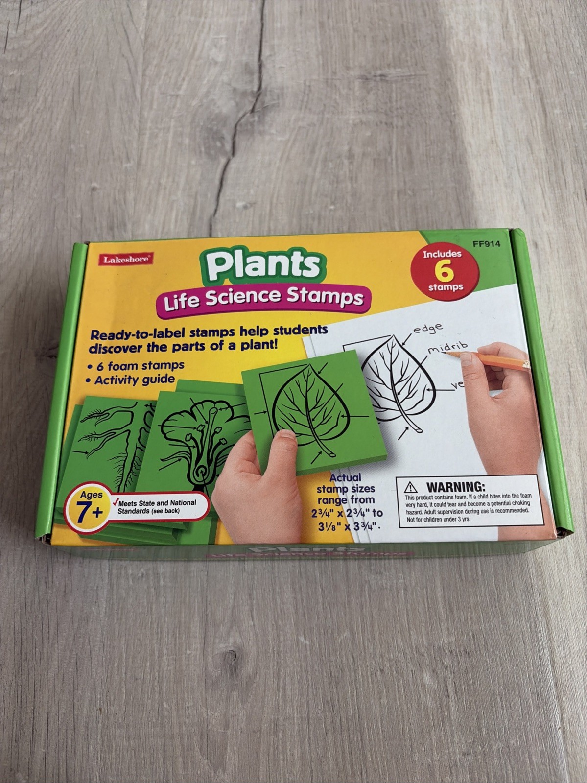 Lakeshore Plants Life Science Stamps Includes Six Stamps