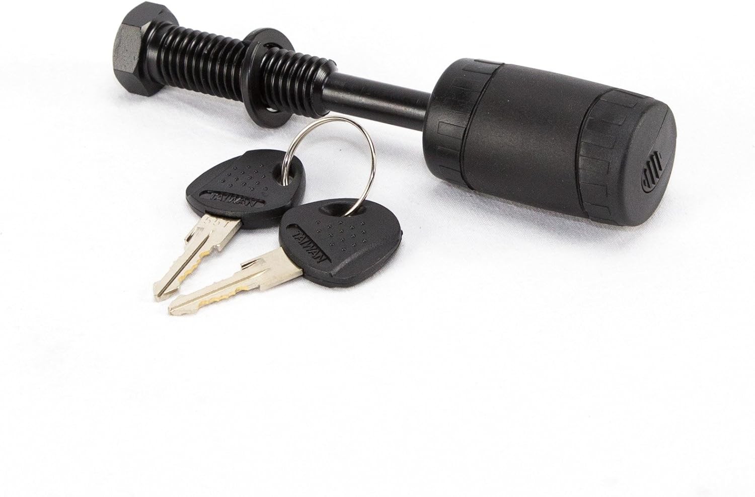 Threaded 1.25" & 2" Receiver Hitch Lock, Anti-Wobble, Weather Resistant 1/2" Pin