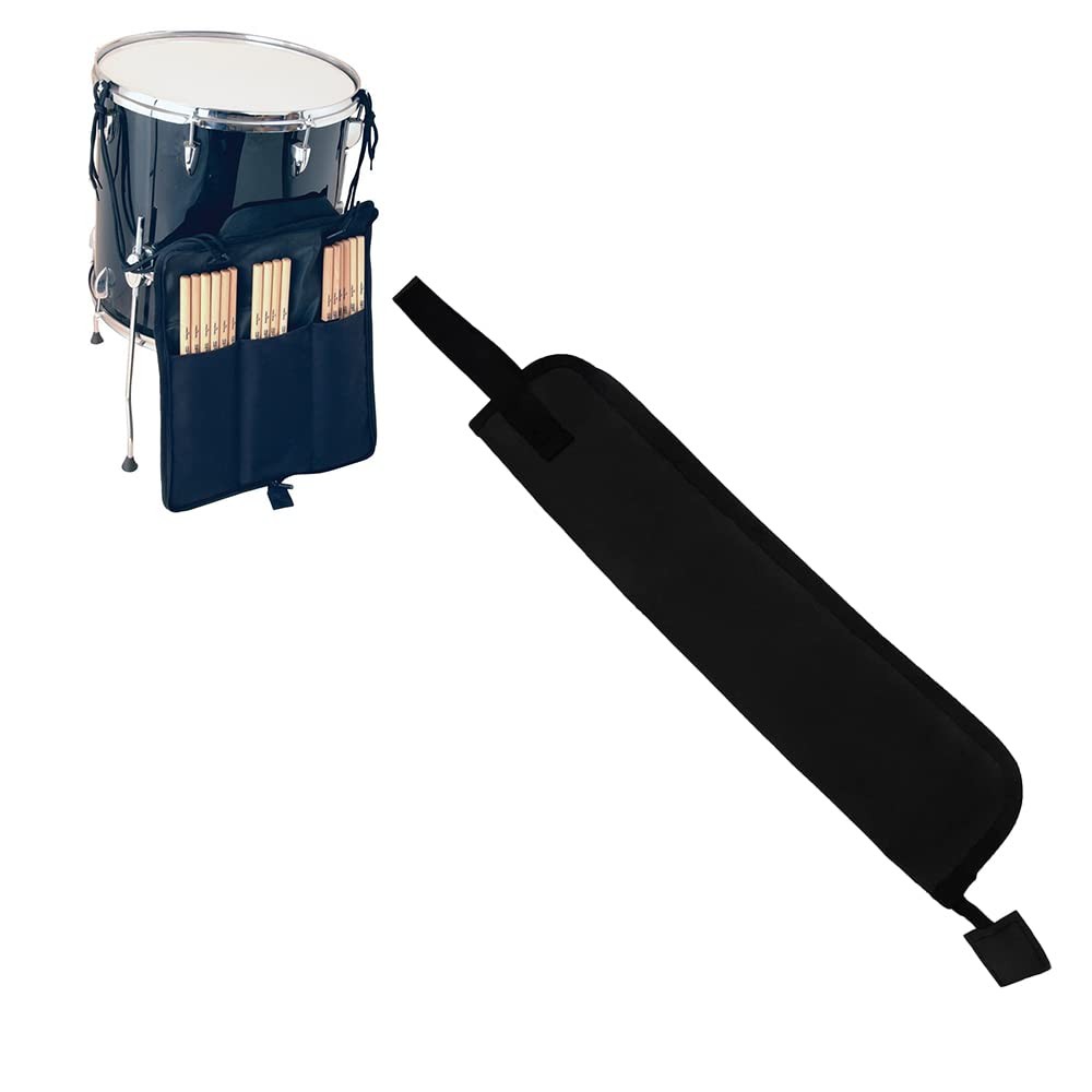 Drum Stick Bag Portable Case Percussion Mallet Hanging Case Handle Black