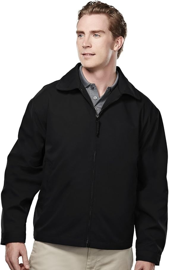 Men’s Twill Jacket Polyester Water Resistant Coat 2990Big & Tall Sizes 3 Colors