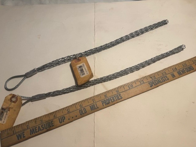 (2) Pass & Seymour PJ62 Junior Duty Wire Mesh Pulling Grip 0.62" to 0.74" Cable