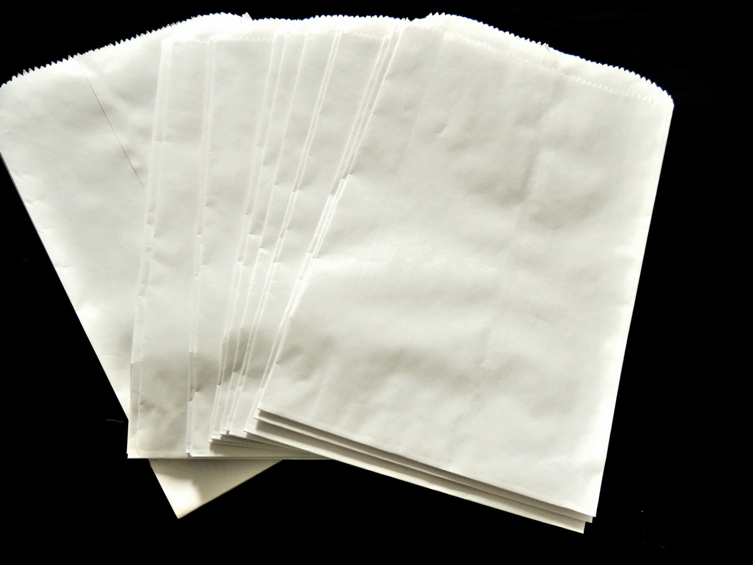 100 6x9 White Kraft Flat Paper Merchandise Bags, Party Favor Bags, Gift Bags