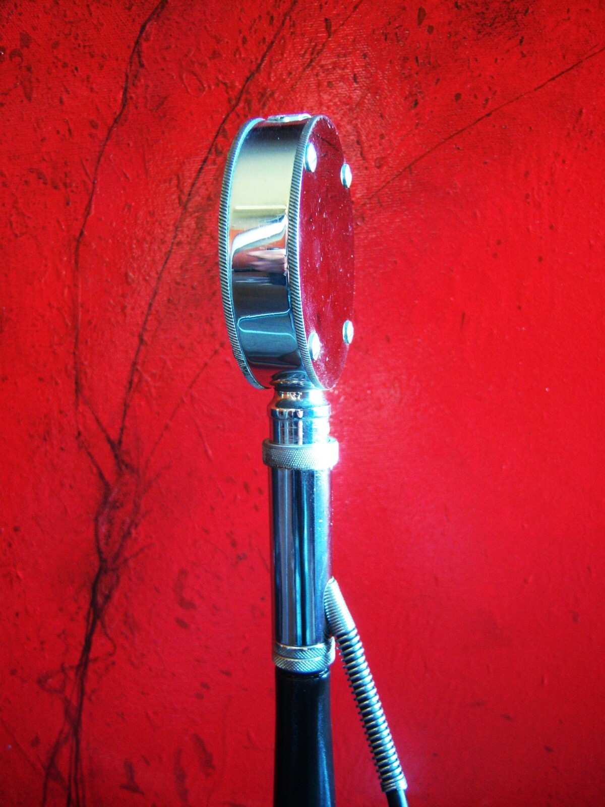 Vintage 1950's Astatic D-104 crystal microphone w F11 adapter & E6G desk stand