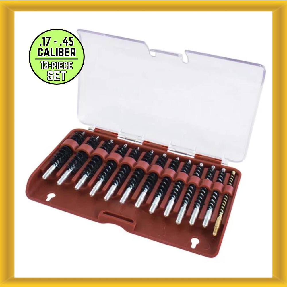 Tipton Nylon Bristle 615333 13-Piece Rifle Bore Brush in Set (17-45 Caliber) New