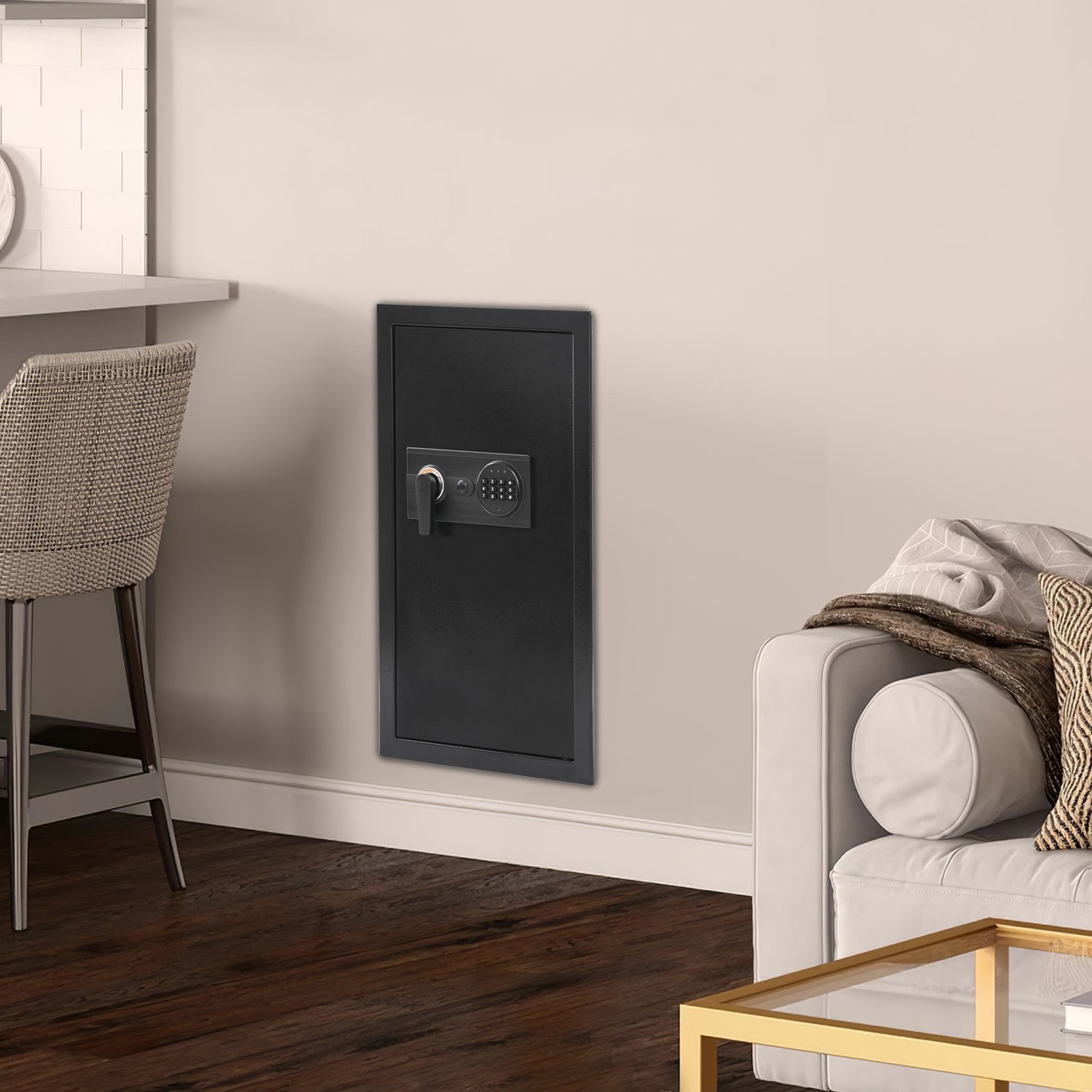 Wall-mounted Safe, Safe with Keys, Hidden Wall Safe