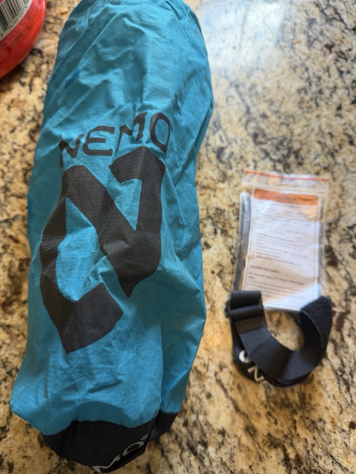 NEMO Quasar 3D Insulated Sleeping Pad  Regular Wide BAG ONLY And Patch Kit