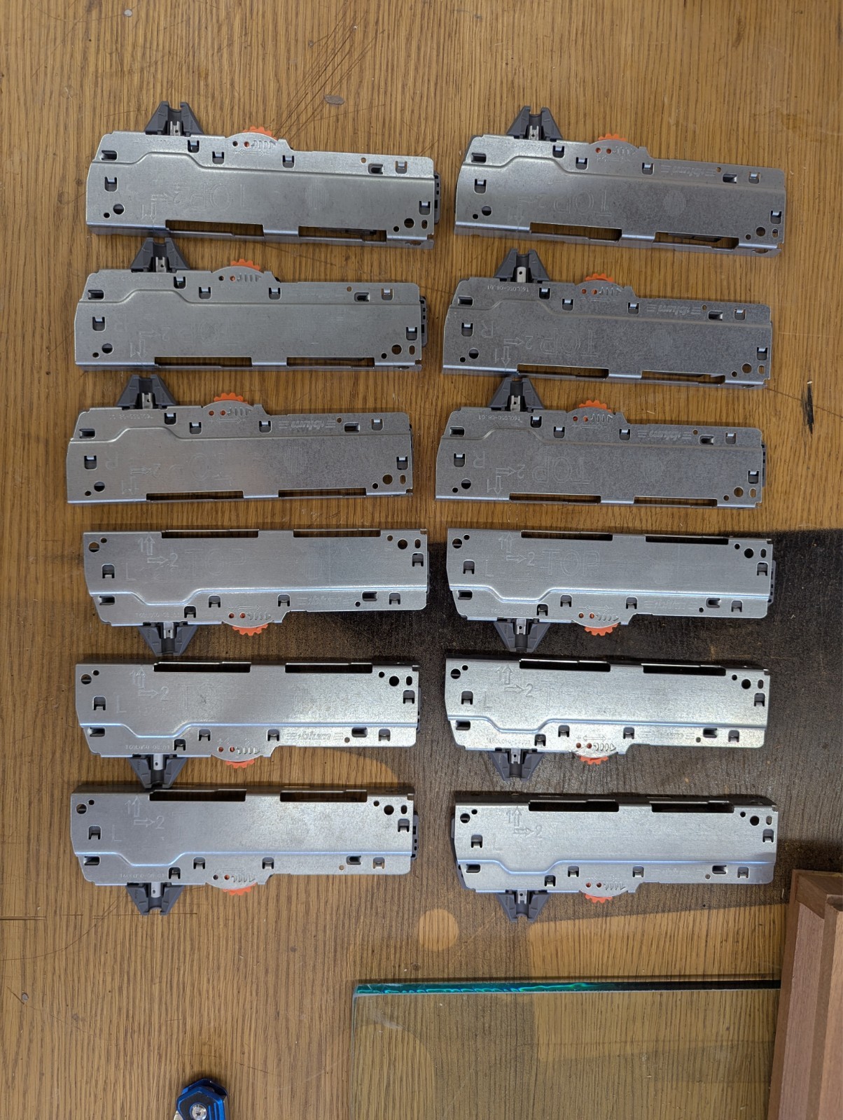 LOT of 6 pair (02-Box) Blum Tip On Unit T60L050-08.01 /Both , Top 2, L & R